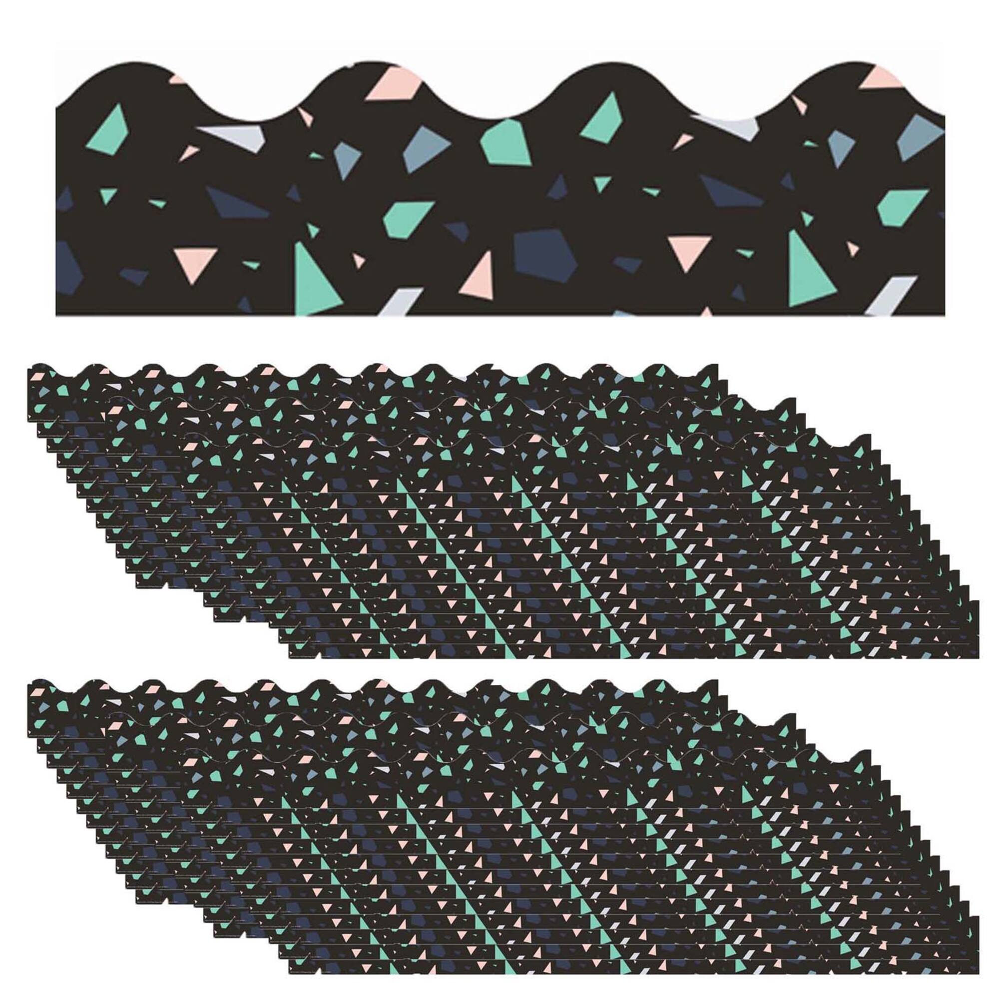 Eureka® Simply Sassy Black Terrazzo Extra Wide Deco Trim®, 222ft.